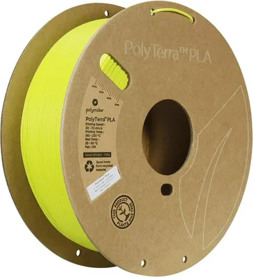 Immagine prodotto di Filamento Polymaker PolyTerra PLA, colore verde lime, diametro 1,75 mm, confezione da 1 kg