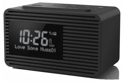 Produktbild von Panasonic RC-D8EG-K, Uhr, DAB+, FM, 87,5 - 108 MHz, 174.928 - 239.2 MHz, 1 W, 8 Ohm