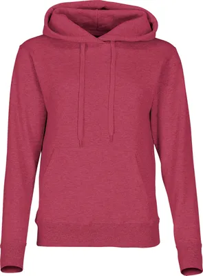 Produktbild von Fruit of the Loom Ladies Classic Kapuzen-Sweat, Farbe:vintage rot meliert, Größe:M