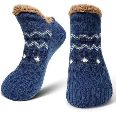 Produktbild von Haussocken Herren Damen Winter Warme Kuschelsocken Stoppersocken mit Noppen 39-46 1 Paar