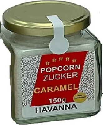 Produktbild von Premium Karamell Zucker im 150 g Glas Aromatischer Zuckermix für köstliches Karamell-Popcorn und Desserts