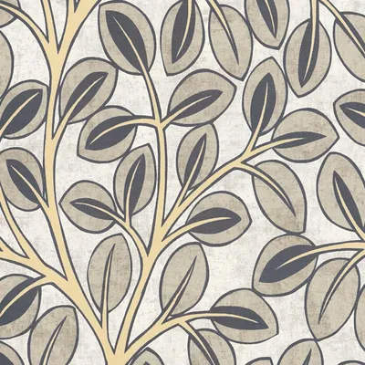 Produktbild von Profhome 791503-GU Landhaus Tapete Floral grau gelb beige grau-weiß 5,33 m2