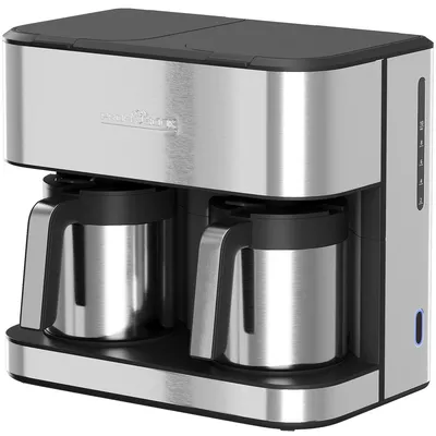 Produktbild von ProfiCook® Doppel Kaffeemaschine mit Thermoskanne | 24 Tassen | 2 Kannen | Einzel-/Kombibetrieb | Filterkaffeemaschine | PC KAD 1307 inox