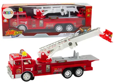 Produktbild von Leantoys Rotes Feuerwehrauto mit Auslegerlichtern