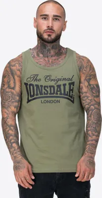 Obrázek produktu pro Pánský singlet regular fit double pack MOSTON Olive/Black 3XL Lonsdale