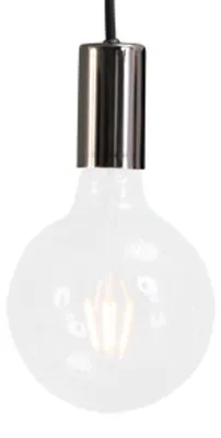 Productafbeelding van Zwart-chrome pendellamp Concepto pendel