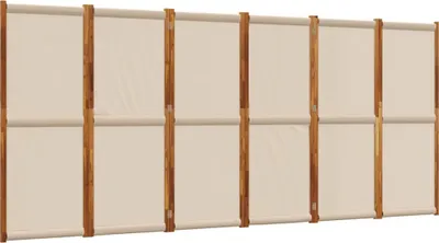 Produktbild von 6-tlg. Paravent Taupe 420x180 cm