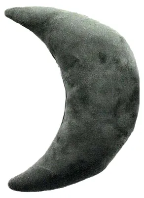Produktbild von Kissen in Mondform grau, extra weich, 30 x 45 cm
