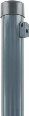 Produktbild von Zaunpfosten - Ø 34 x 1750 mm - für Maschendrahtzaun - anthrazit pulverbeschichtet - mit Drahthaltern