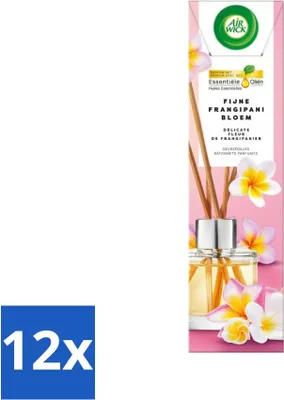 Image de Diffuseur d'encens Air Wick - Fleurs de frangipanier - Huiles essentielles - 40 ml - Pack avantage - 12 pièces