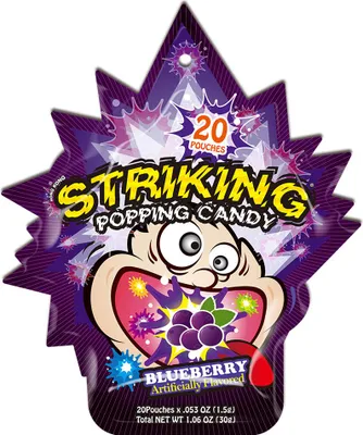 Produktbild von Striking Popping Candy Blueberry Artificially Flavored 30g