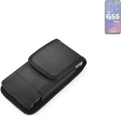 Produktbild von Holster Gürteltasche kompatibel mit Gigaset GS5 Pro SE Holster Gürtel Tasche wasserabweisend Handy Hülle Schutz Hülle Outdoor schwarz K-S-Trade