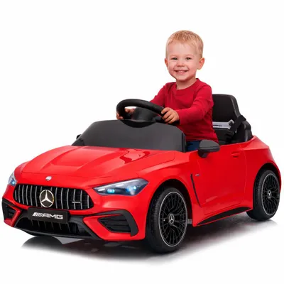 Produktbild von FINOOS Kinder Elektroauto 12V - Mercedes CLE53 AMG - Fernbedienung - Rot