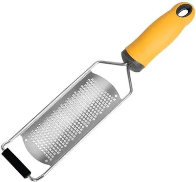 Productafbeelding van Kaasschaaf 31 cm - RVS - Antislip handgreep - Fijne rasp voor kaas/citroenschil - Gemakkelijk schoon te maken - Vlekbestendig