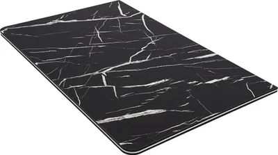 Produktbild von Klappbarer Wandtisch - Esstisch/Wandtisch - Platzsparend - 80×50 cm - Tragkraft bis 30 kg - MDF & Metall, 16 mm Platte - Einfache Montage - Schwarz