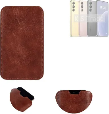 Produktbild von K-S-Trade Schutzhülle Handyhülle kompatibel mit Meizu 20 Handytasche Kunstleder Sleeve in braun