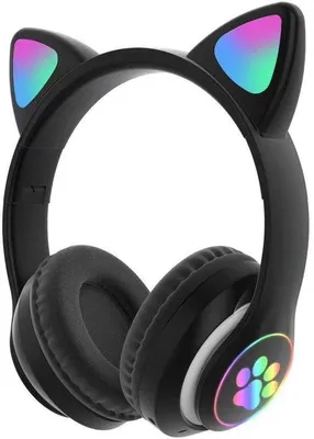 Immagine prodotto di Cuffie per bambini - over-ear wireless - auricolari Bluetooth con microfono - con luci - rosa