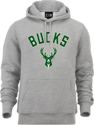 Produktbild von New Era Team Logo Po Hoody Milwaukee Bucks Grey XXL