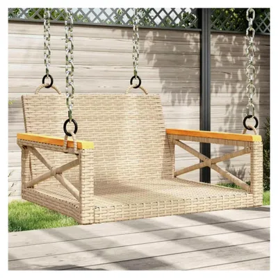 Produktbild von Hängesessel Beige 63 x 62 x 40 cm aus Poly Rattan