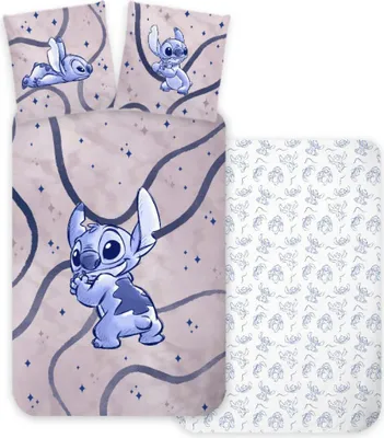 Produktbild von Disney Lilo und Stitch Stellar Waves Kinderbettwäsche 100×135 cm, 40×60 cm