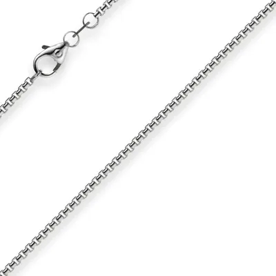 Produktbild von 1,5mm Venezianerkette 585 Gold Weißgold Kette Collier Halskette rund 60cm