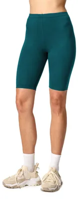 Produktbild von Merry Style Damen Kurze Leggings aus Viskose MS10-145(Smaragdgrün, S)