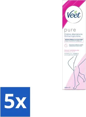 Produktbild von Veet Enthaarungscreme Pure Normal Skin 100 ml - Vorteilspack - 5 Stücke
