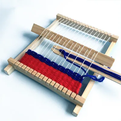 Obrázek produktu pro DIY Hand- Pletení Dřevěné Loom Hračky Dětské tkalcovské stroje Interlluctural Development Technology Production
