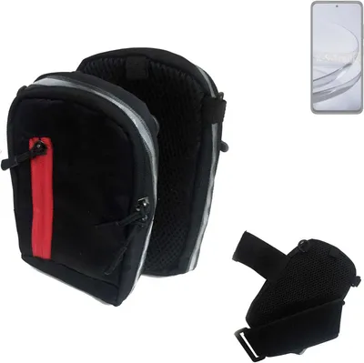 Produktbild von K-S-Trade Outdoor Gürteltasche Holster Umhängetasche kompatibel mit ZTE Axon 60 schwarz Handy Tasche Case travelbag Schutz Hülle Handy Hülle