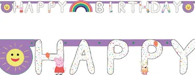 Produktbild von amscan Partykette Peppa Pig Papier