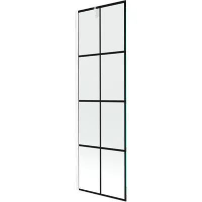 Image de Mexen Next Pare-baignoire 1 vantail 60 x 150 cm, Motif noir, Blanc - 895-060-000-00-77-20