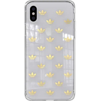 Produktbild von Adidas Trefoil, Cover, Apple, iPhone X, iPhone XS, 14,7 cm (5.8"), Gold, Transparent