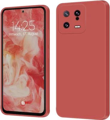 Produktbild von Hülle für Xiaomi 13 5G Case Cover Bumper Silikon Softgrip Schutzhülle Farbe: Rot