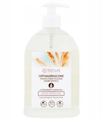 Obrázok produktu pre Barwa, Mydło hipoalergiczne w płynie z ekstraktem z pszenicy, 500 ml