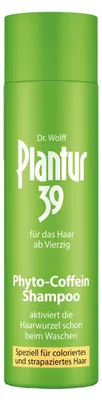 Zdjęcie produktu dla Plantur 39 Szampon z kofeiną do włosów farbowanych i zniszczonych 250ml