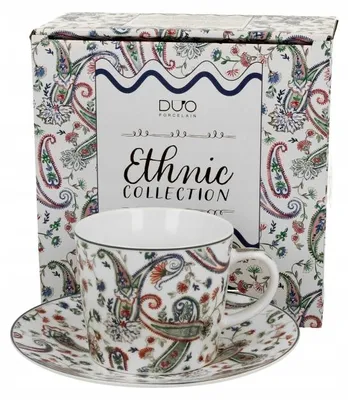Produktbild von Duo LIBERTY Tasse mit Untertasse Porzellan 240 ml