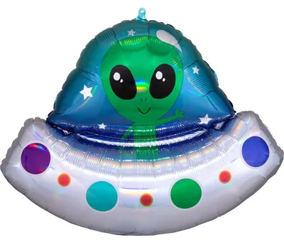 Image de Jumbo Folienballon Alien Vaisseau spatial extraterrestre