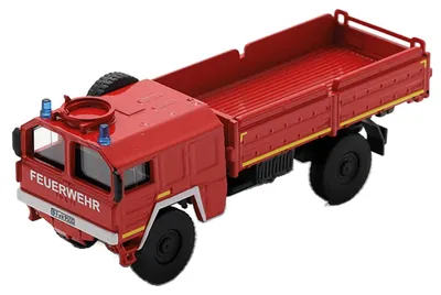Immagine prodotto di Schuco 1:87, camion MAN Kat1 5t GL, autopompa - Modello in metallo di alta qualità in scala 1:87, modello di auto, scala 1:87, auto, modello da collezione, H0