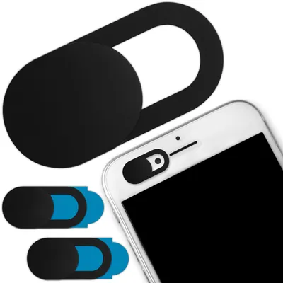 Immagine prodotto di Set di coperture per webcam, 3 pezzi, cursore ultra sottile per fotocamera per laptop, smartphone, tablet, copertura per webcam in ABS per la privacy