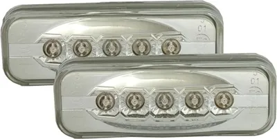 Produktbild von LED SEITENBLINKER SET in CHROM für OPEL OMEGA B 3/94-7/03 BLINKER im Kotflügel