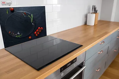Obrázok produktu pre Sklenená kuchynská doska ROCK TOMATO STONE 60x52cm - doska na krájanie - ochranná doska