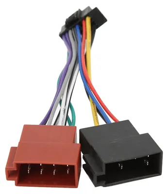 Radio-ISO-Kabelbaumadapter, Ersatz für Sony JVC, ABS, 1 St.