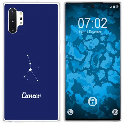 Produktbild von PhoneNatic Case kompatibel mit Samsung Galaxy Note 10+ Silikon-Hülle SternzeichenCancer M3