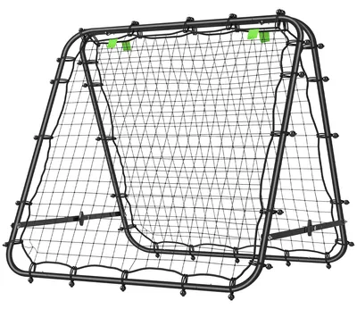 Productafbeelding van HOMCOM voetbal rebounder, kickback doel, terugkaatswand, net met dubbelzijdige terugkaatsing