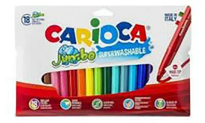 Image de Marqueurs Carioca Jumbo, lot de 18   Enfants  Taille unique