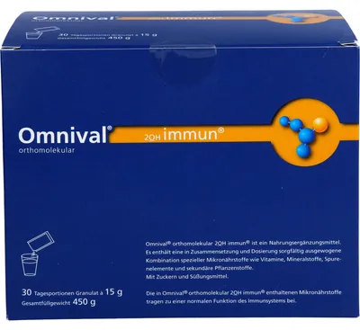 Zdjęcie produktu dla OMNIVAL ortomolekularne granulki 2OH immune 7 TP, 30 szt. Saszetka