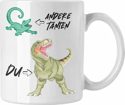 Produktbild von Trendation - Andere Tanten Du T-Rex Exe Geschenk Beste Tante Der Welt Geschenkidee (Weiß)