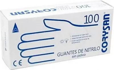 Produktbild von Corysan puderfreie Nitrilhandschuhe, Größe S