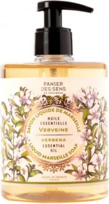 Produktbild von Panier des Sens Energizing Verbena, Hände & Körper, Flüssigseife, Pumpenflasche, Energiespendend, Feuchtigkeitsspendend, Nährend, Eisenkraut, Kokosöl, Eisenkraut