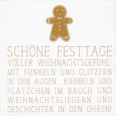 Produktbild von Räder Cocktailserviette 25x25cm, Schöne Festtage